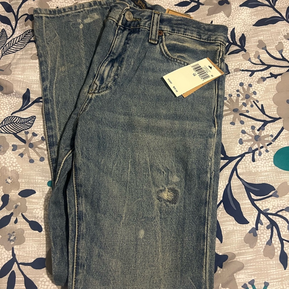 Jeans Only!Boy’s Distressed Polo by Ralph Lauren Sullivan Slim Jeans size 16